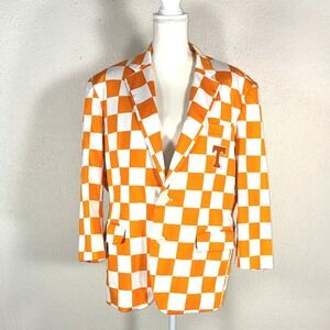 Loudmouth Orange Check Blazer - 44 - Tennessee Volunteers Gameday Tailgate